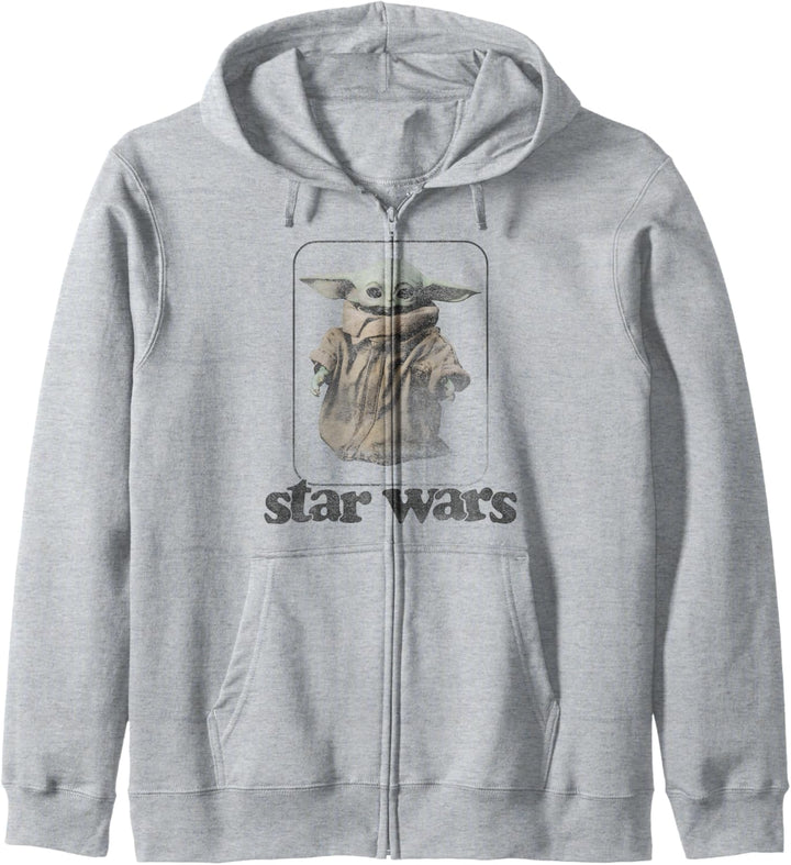 Star Wars Mandalorian The Child Retro No Stripes Kapuzenjacke