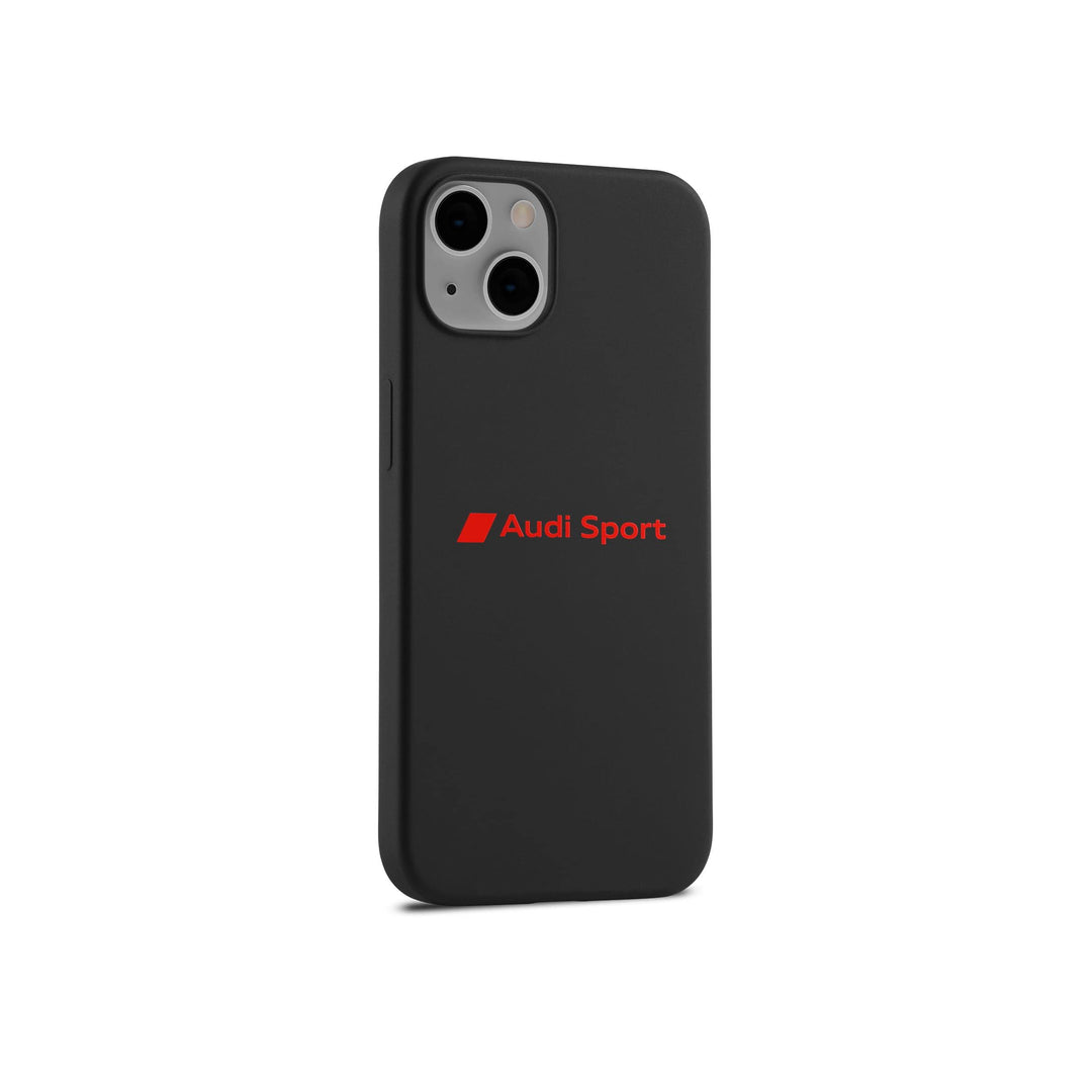 Audi 3222200200 Smartphone Case Cover Hülle Handy Schutzhülle,Silikon, schwarz, mit Audi Sport Logo