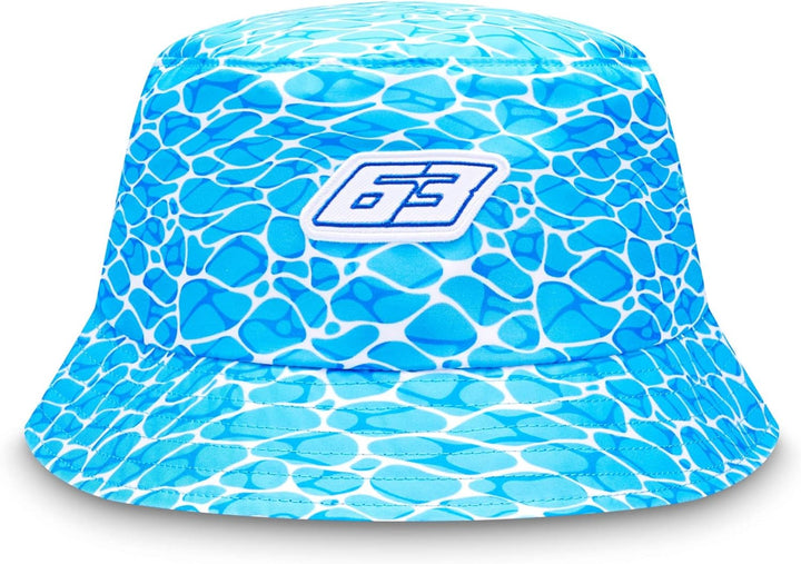 Mercedes AMG Petronas, George Russell No Diving Blue Multi Bucket Hat 2023 One Size Adult Official M