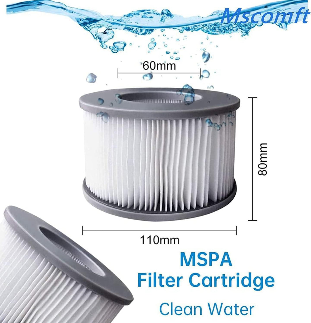 Mspa Filterkartusche für Filter,mspa Filter kompatibel mit MSpa Modelle ab 2020,Wasserfilter für hei