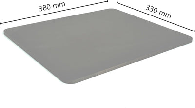 Backstahl 38x33x0,8 cm für Pizza und Brot 8mm Pizzastahl Massiv und kugelgestrahlt Backstahl