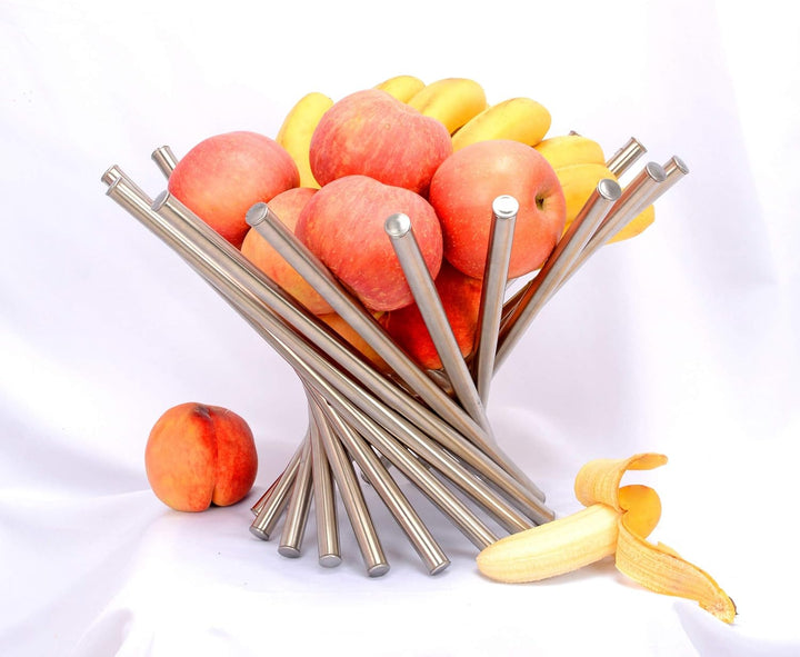LandtomÃ‚® Creative Stainless Steel Rotation Fruit Bowl/Fruit Basket/Fruit Stand/Fruit Holder with F