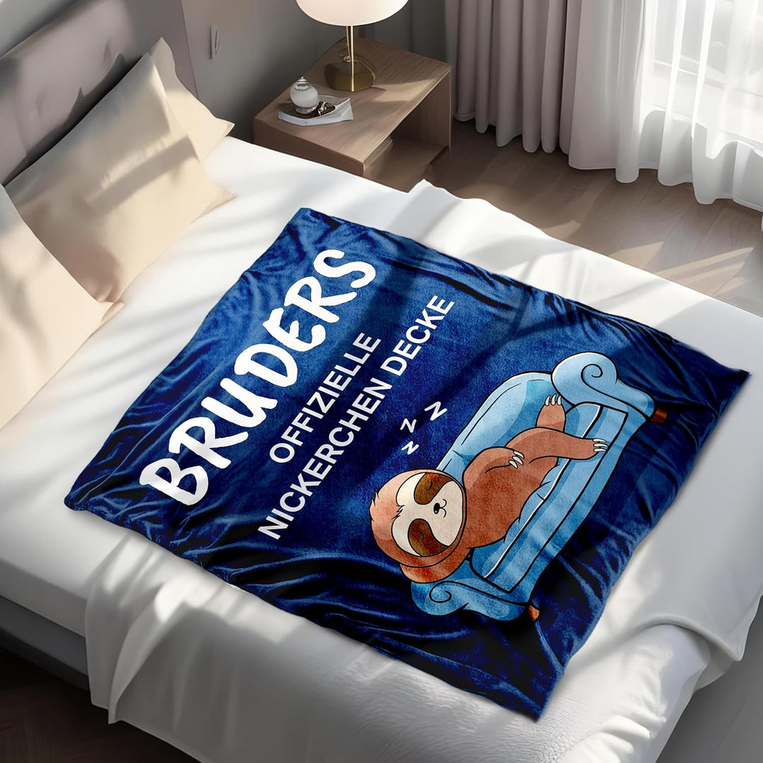 Geschenk für Bruder - Kuscheldecke, Geschenk Bruder Geburtstag, Geburtstagsgeschenk, Bruder