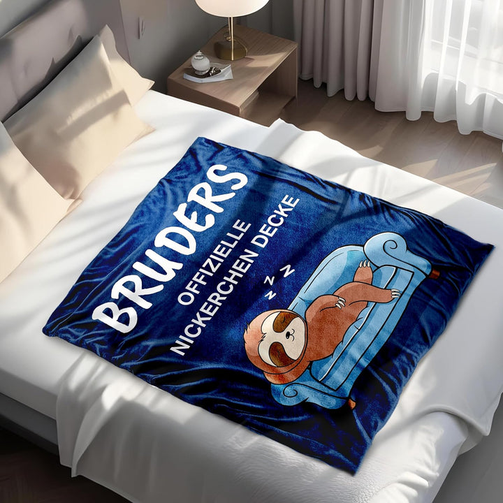 Geschenk für Bruder - Kuscheldecke, Geschenk Bruder Geburtstag, Geburtstagsgeschenk, Bruder
