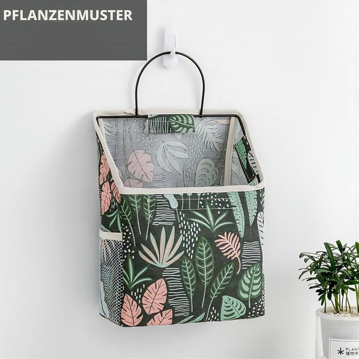 2 Stücke Hängetasche Wand Aufbewahrungstasche Hängend, Wandkorb Stoff mit Metallrahmen, Kaktus und P