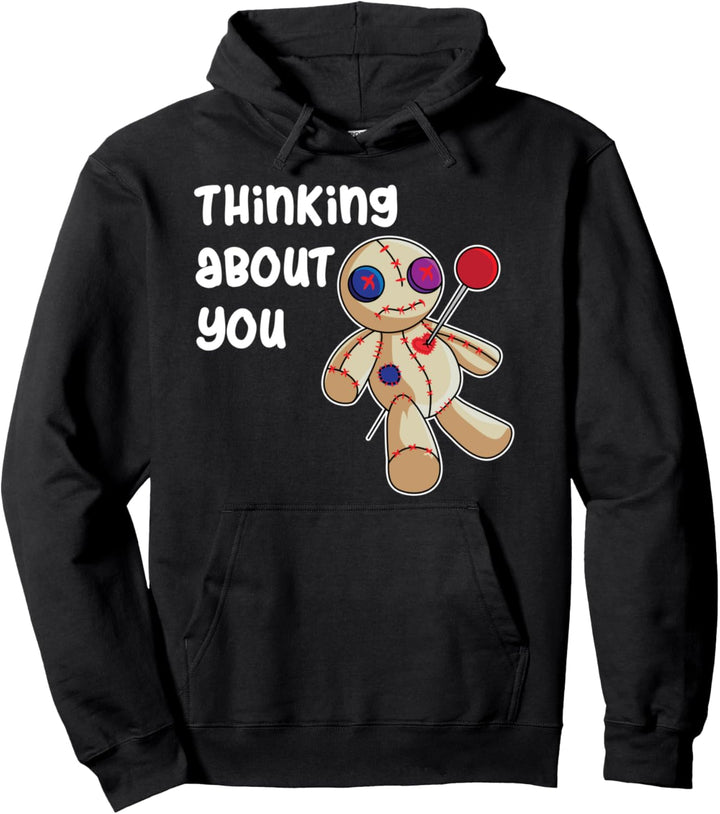 Halloween Voodoo Doll Witch Costume Pullover Hoodie