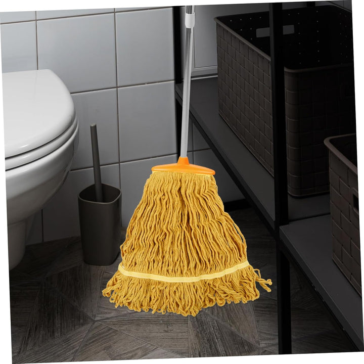 MAGICLULU 2 Stück Ersatz Wischmoppköpfe Baumwoll Polyester Verschleissfest Gewerbliche Reinigung Nac