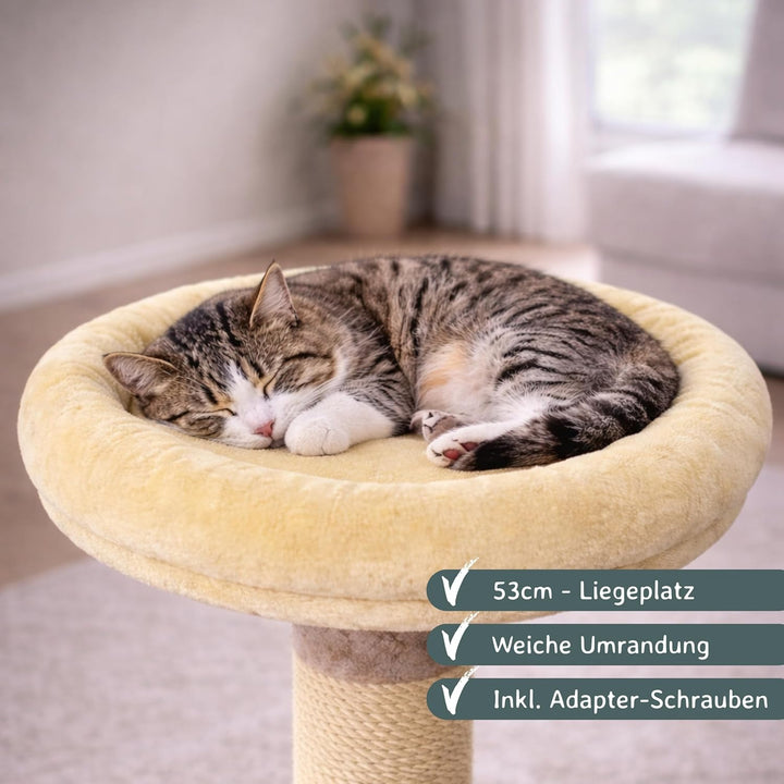 nanook - Liegeplatz, Liegemulde XL - Liegefläche Ø 53 cm - für grosse Katzen geeignet - für M8 M10 K
