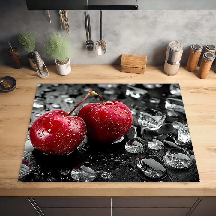 Herdabdeckplatte 77x59 cm Einteilig Herdabdeckung Abdeckplatte für Ceranfeld Abdeckung Induktionskoc