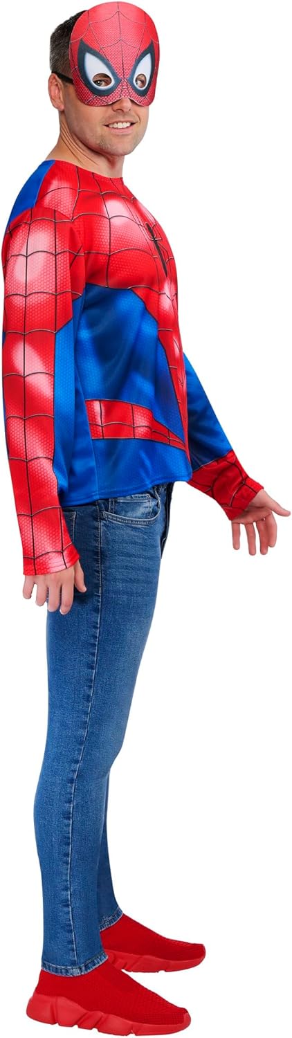 Rubies Offizielles Spider-Man Top, Erwachsenenkostüm, Grösse M-L