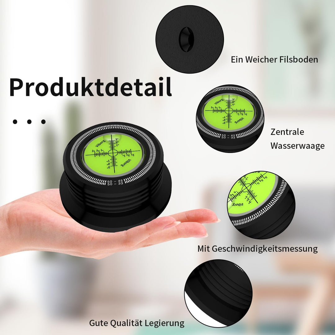 Tertullus 3-in-1 Plattengewichtsstabilisator 50Hz 304G Vinyl Klemme Plattenstabilisator Plattenspiel