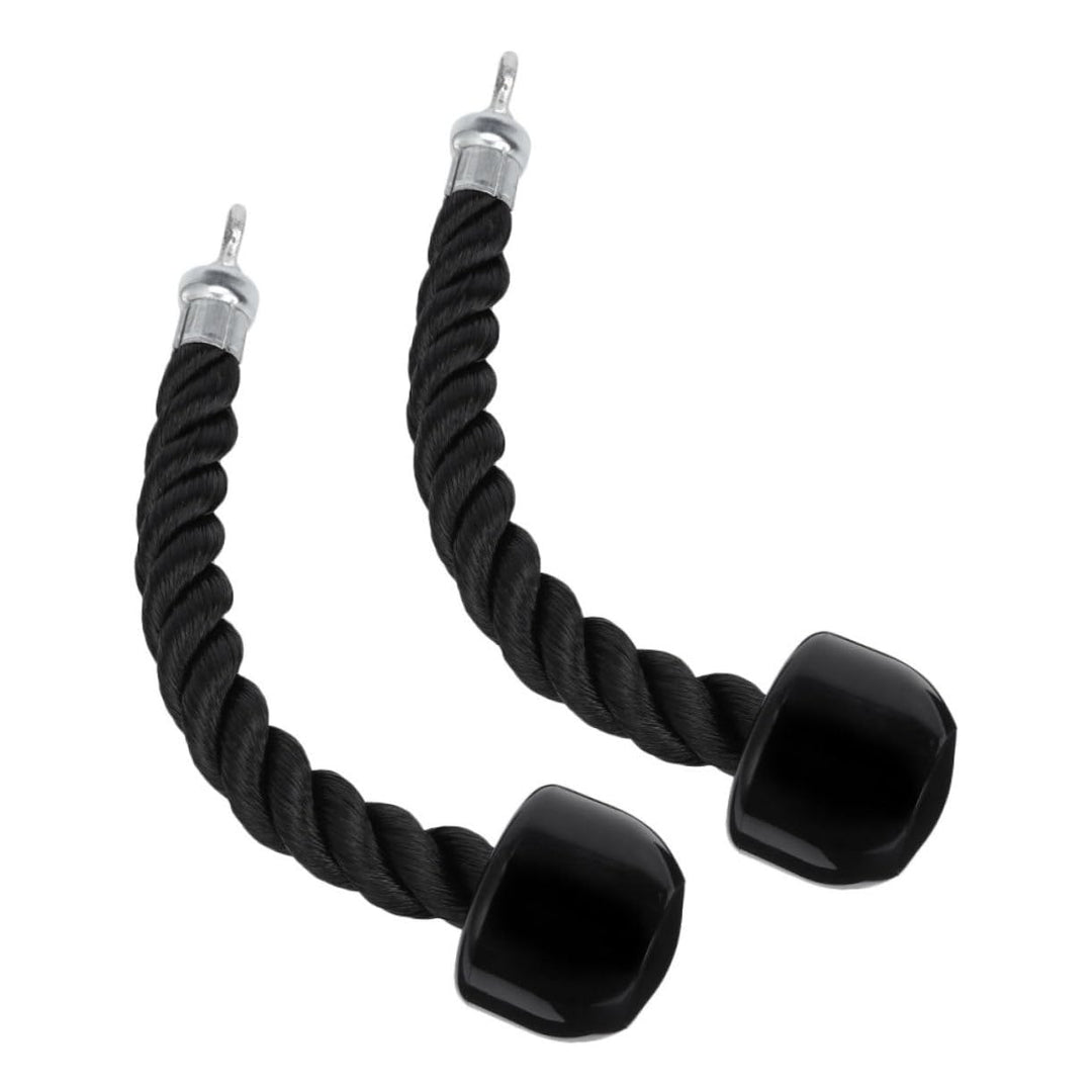 Supvox 2 Stück Trizepsseil Mit Robustem Befestigungsclip Schwarzes Fitness Seilgriff Hochleistungsfä