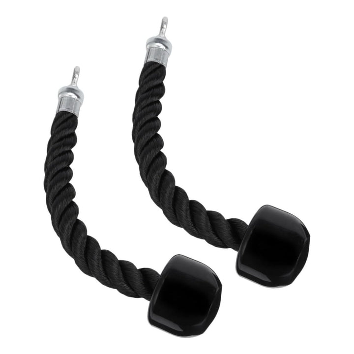 Supvox 2 Stück Trizepsseil Mit Robustem Befestigungsclip Schwarzes Fitness Seilgriff Hochleistungsfä