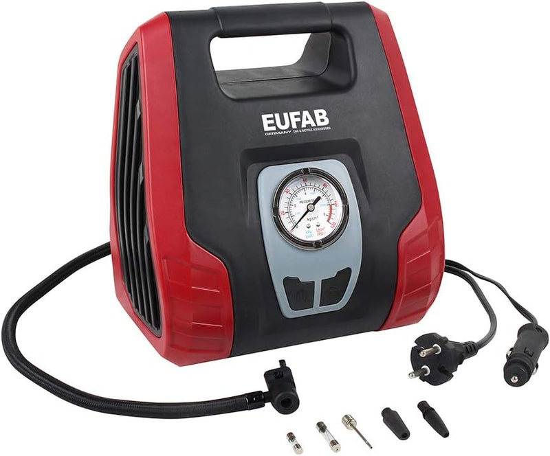 EUFAB 21076 Dual Power Kompressor, mit 12V und 230V Anschluss