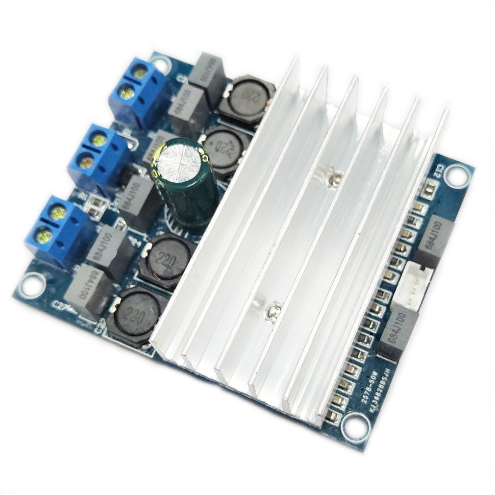 HiLetgo TDA7492 D-Klasse Hochleistungs-Digital-Verstärkerplatine, 2 x 50 W, mit Kühler