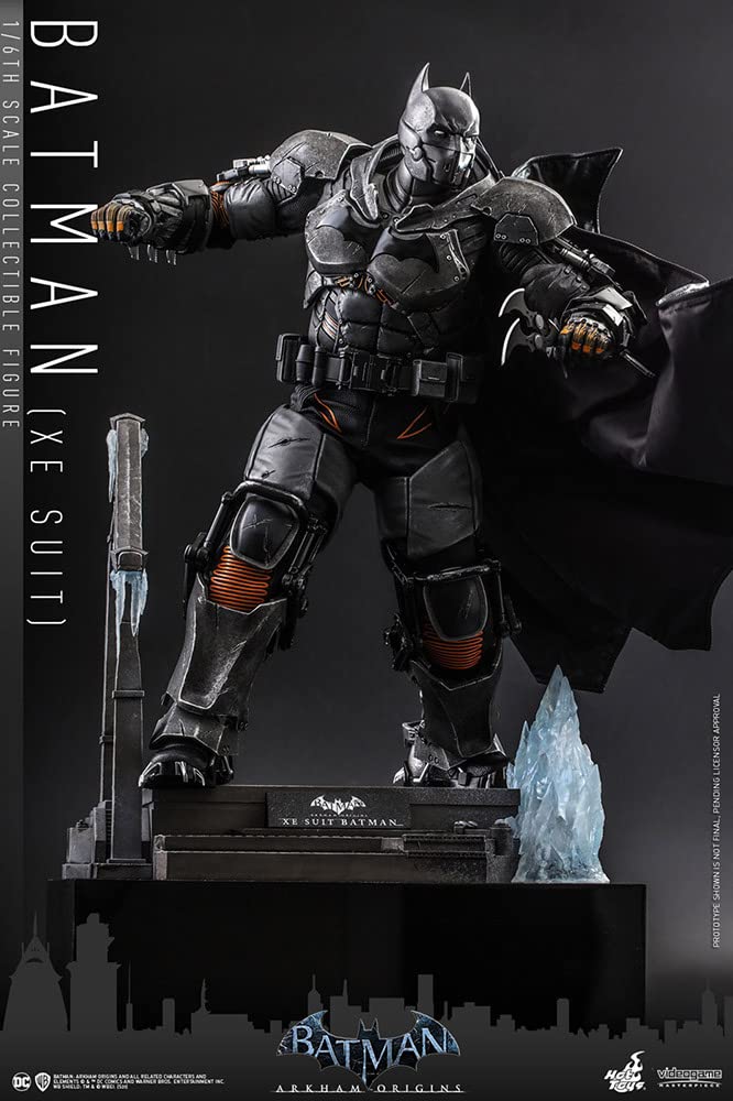 Hot Toys Batman XE Anzug Batman: Arkham Origins, Massstab 1:6, HT908863, Schwarz