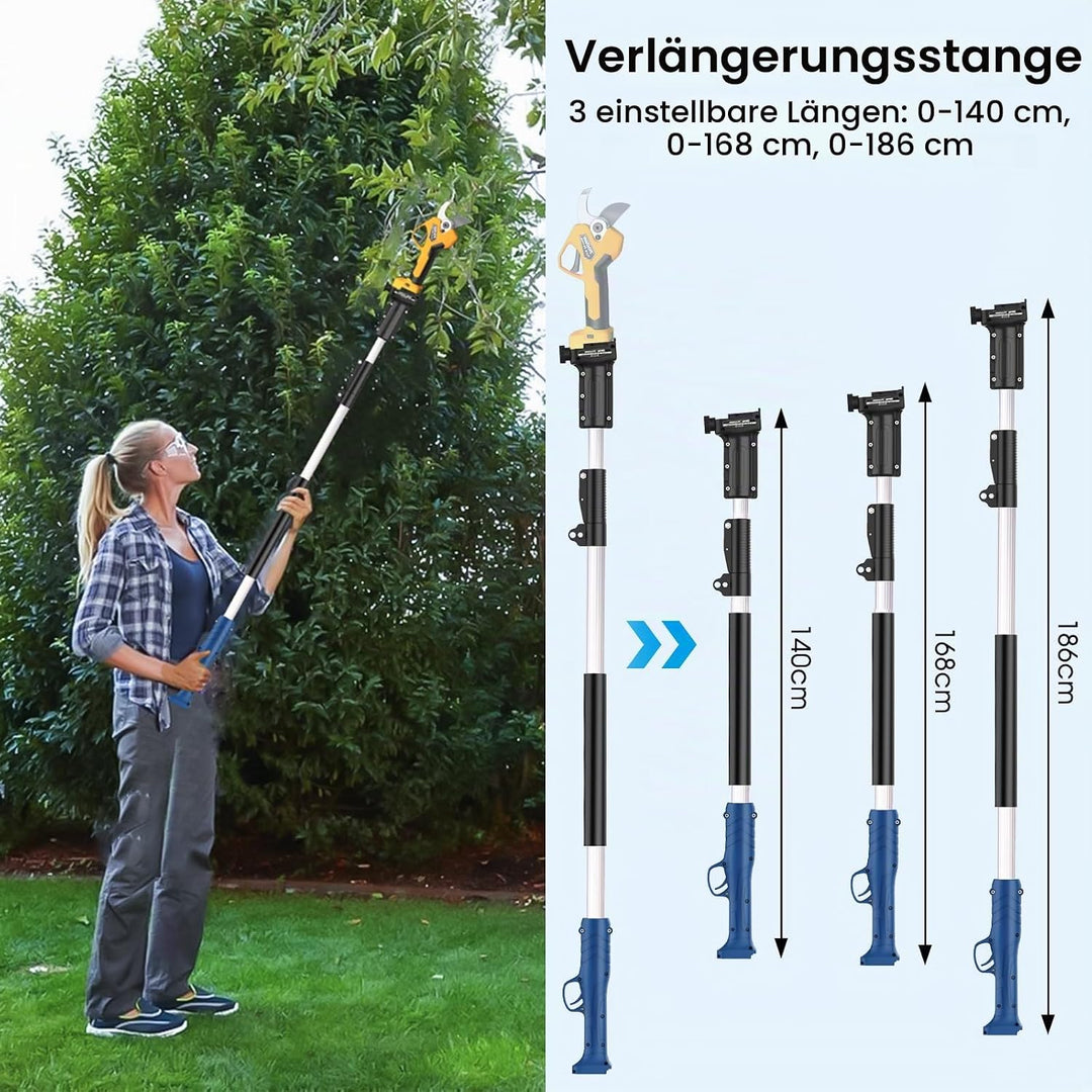 SWANSOFT Verlängerungsstange 1,9 m für Schnittdurchmesser von 8605 Pro und PRU45/PRU40/PRU36 elektri