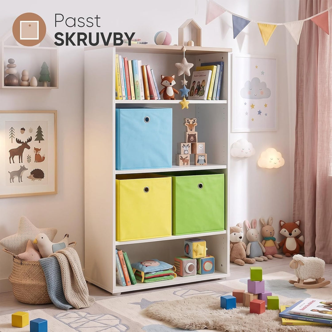 Sekey Aufbewahrungsbox Stoff, Faltbox Organizer mit Griff, Einsatz für Kallax Regal, EKET Würfelrega