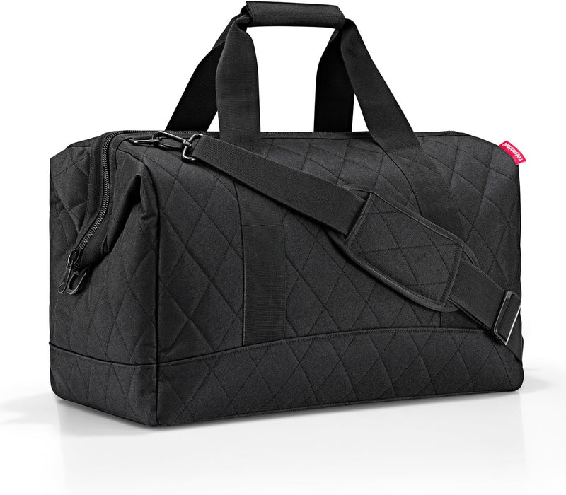 reisenthel Allrounder L Rhombus Black – Vielfältige Doktortasche zum Reisen, für die Arbeit oder Fre