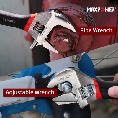 MAXPOWER 2 Stücke Verstellbarer Schraubenschlüssel Set 150 mm/200 mm Schraubenschlüssel Verstellbar