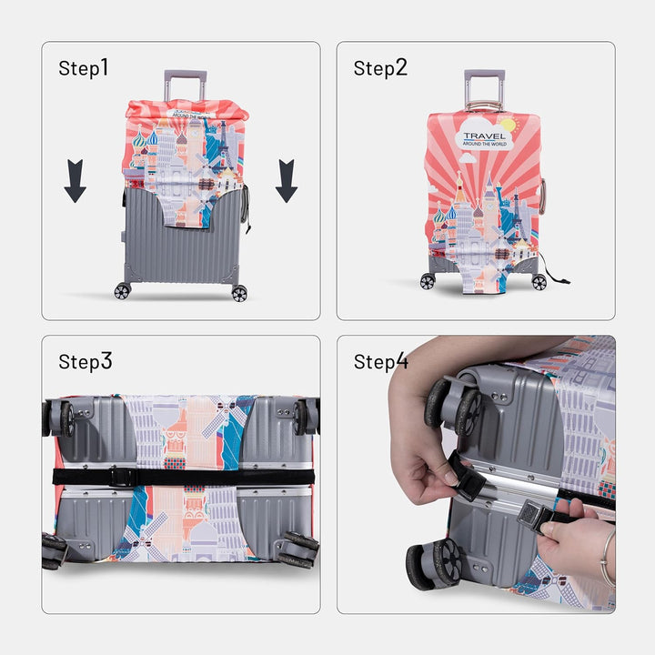 OrgaWise Kofferhülle Luggage Cover Gepäck Cover Gepäckabdeckung for Travel Luggage Schutzhülle Koffe