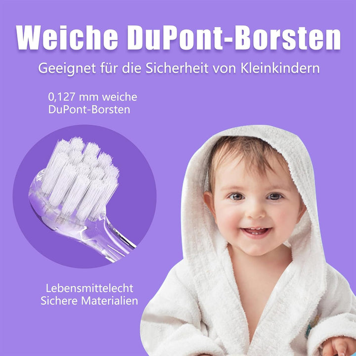 Seago SG-513 Elektrische Zahnbürste Kinder Baby Kinderzahnbürste Elektrisch ab 0-3 Jahre mit LED Lic