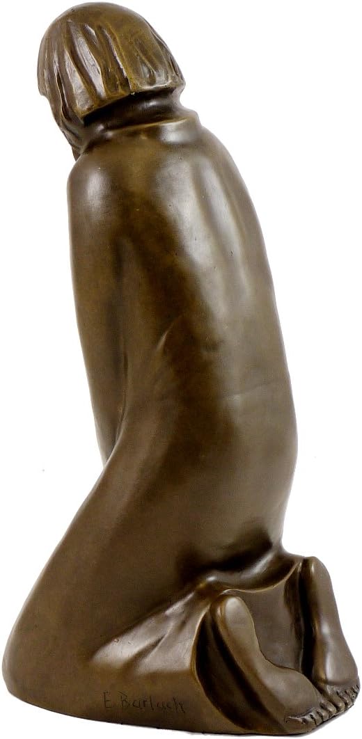 Moderne Kunst Skulptur - Bronzefigur - Der Zweifler (1931) - signiert - Ernst Barlach Figur - Güstro