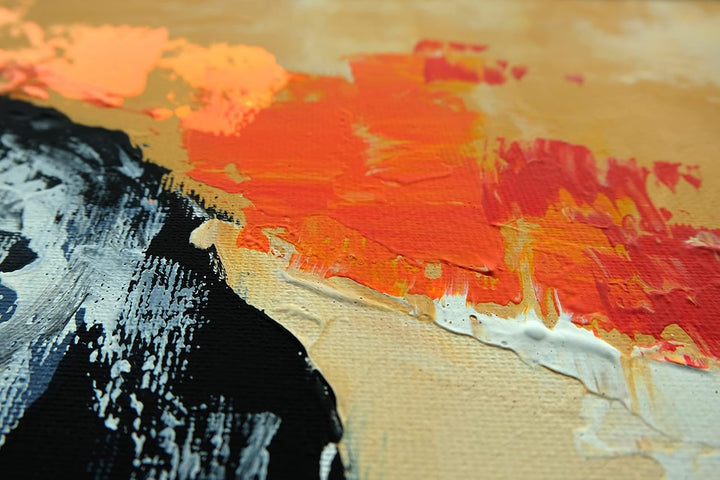 Monica Mirafiori I 100% HANDGEMALT I Gemälde BULL 100x50cm | Gemälde Handgemalt | Acrylgemälde | Seh
