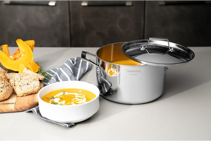 Tramontina GRANO Fleischtopf, ø 20cm 3,5 Liter, Edelstahl, Induktion, ofenfest Fleischtopf Ø20 cm, F
