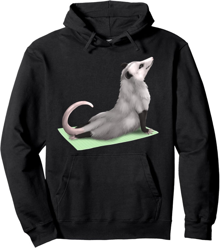 Possum Yoga Pose Meditation Zen Workout Exercise Pullover Hoodie