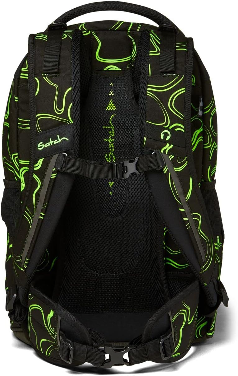 satch Pack Schulrucksack Set 3tlg. mit Sporttasche und Schlamperbox Green Supreme, Green Supreme