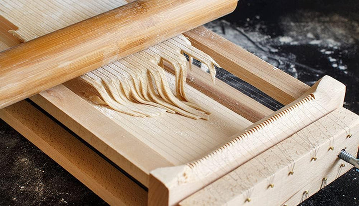 Antech - Gitarre für frische Nudeln, abruzzische Gitarre für Pasta, Spaghetti, Fettuccine, Tonarelli