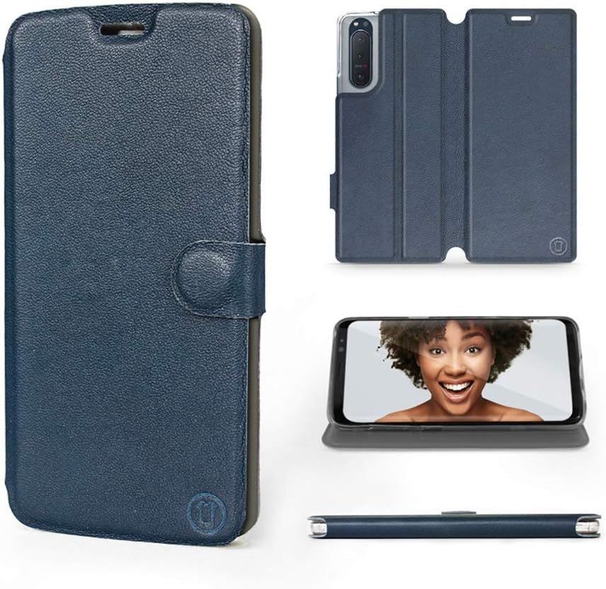 Mobiwear | Echt Lederhülle | Kompatibel mit Sony Xperia 5 II, Made in EU handyhülle, Slim Leather Ca