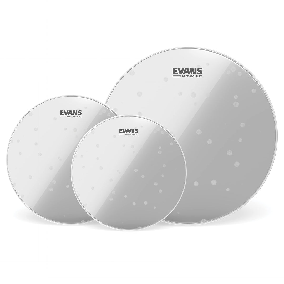 Evans ETP-HYDGL-F Hydraulic (Glass) Fusion Tom Pack 25,4 cm (10 Zoll), 30,4 cm (12 Zoll), 35,5 cm (1