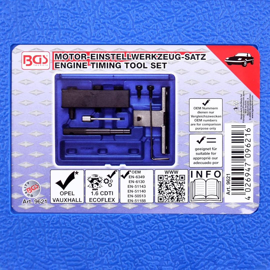BGS 9621 | Motor-Einstellwerkzeug-Satz | für Opel 1.6 CDTi ecoFLEX