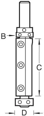 Trend RT/75X1/2TC ROTA-TIP Doppelführung, 19,1 x 50 mm Drehspitze, doppelt geführt, 19,1 x 50 mm, Dr