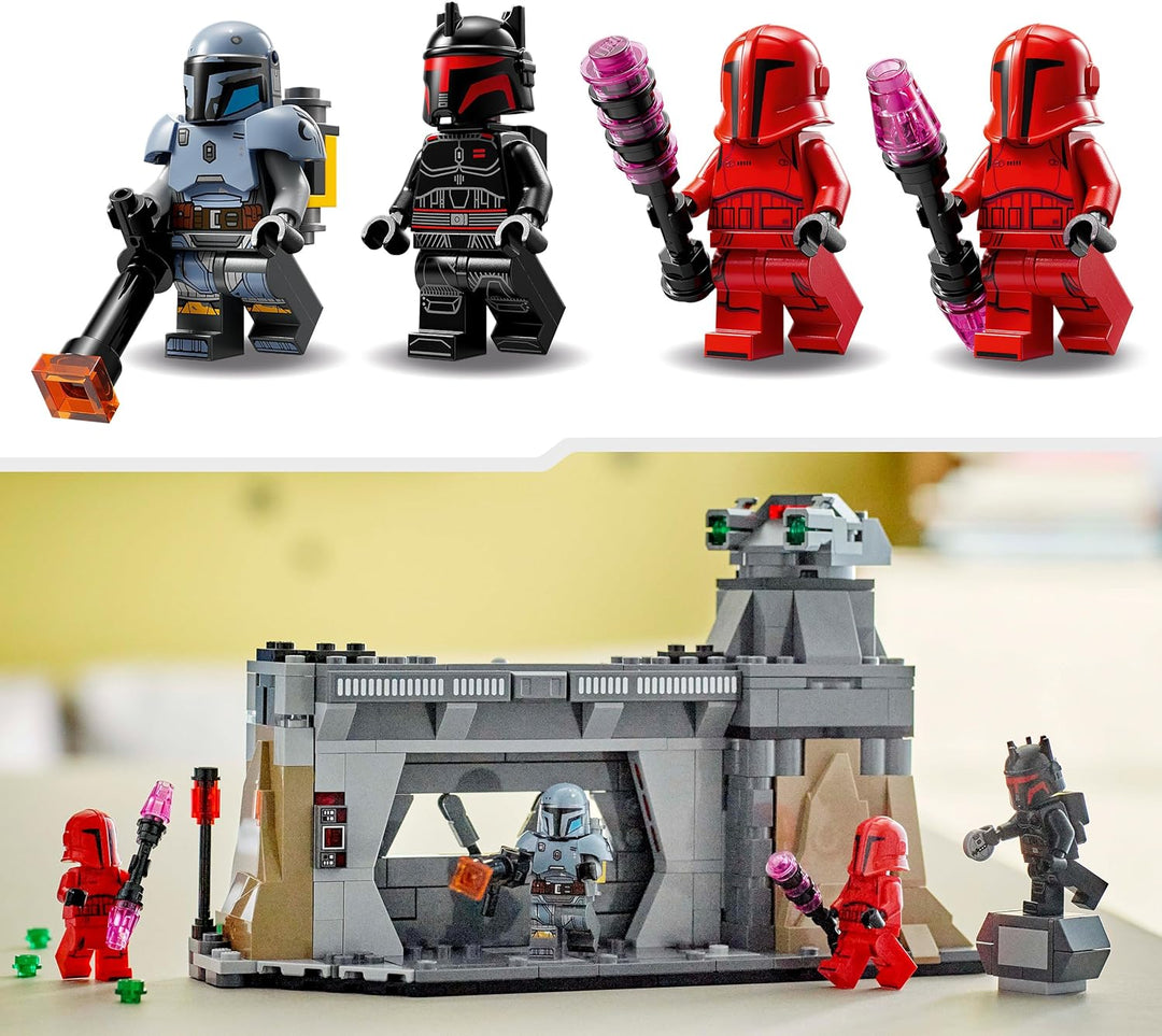 LEGO Star Wars: The Mandalorian Duell zwischen Paz Vizsla and Moff Gideon, Bauspielzeug zum Sammeln