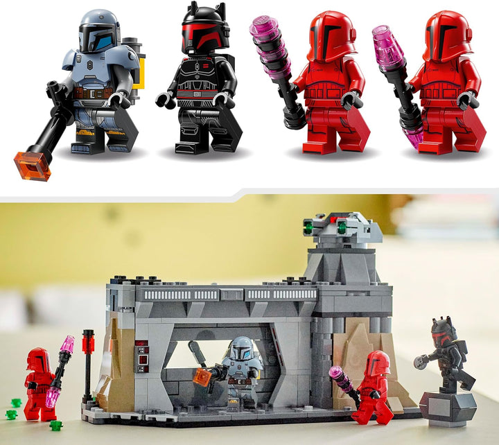 LEGO Star Wars: The Mandalorian Duell zwischen Paz Vizsla and Moff Gideon, Bauspielzeug zum Sammeln