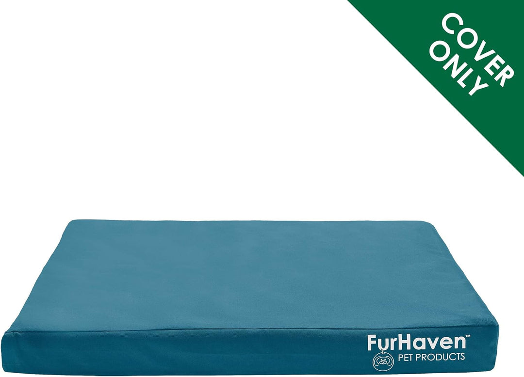 Furhaven Ersatz-Hundebettbezug, wasserabweisend, für drinnen und draussen, Logo-Druck, Oxford-Polyca