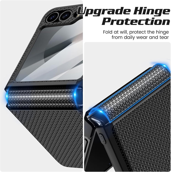 Doeshine für Samsung Galaxy Flip 6/Z Flip 7 FE Hülle [Not for Flip 7] mit Scharnierschutz & Displays