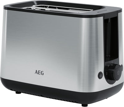 AEG T3-1-3ST Toaster / 7 Bräunungsstufen / Brötchenaufsatz / Stoppen / Aufbacken / Auftauen / tiefe,