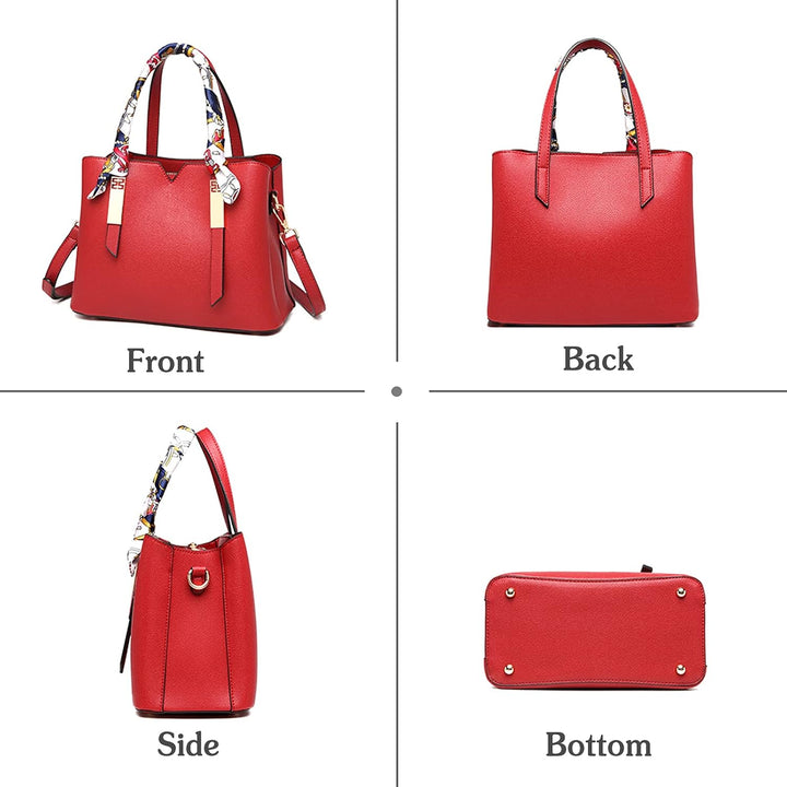 PORRASSO Damen Handtasche Mode Henkeltasche Schultertasche Wasserdicht Umhängetasche Beuteltasche To