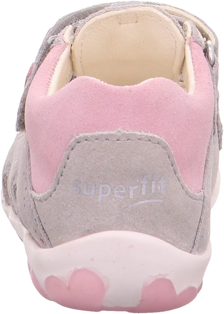 Superfit Baby - Mädchen Fanni Sandale 28 EU Hellgrau Rosa 2510, 28 EU Hellgrau Rosa 2510