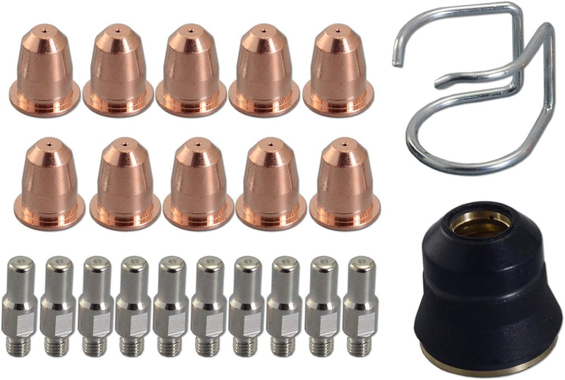 RIVERWELD PR0110 Plasma Elektroden PD0116-08 Schneiddüse Φ0.8 & PC0116 für Trafimet S45 Brennerhals,