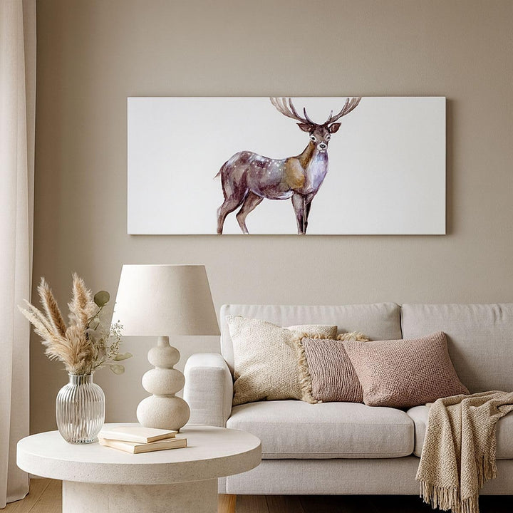 Wandbilder Dekoration Wohnzimmer Liebes Tier Wild Wald Panorama Bilder auf Leinwand 120x50cm Leinwan