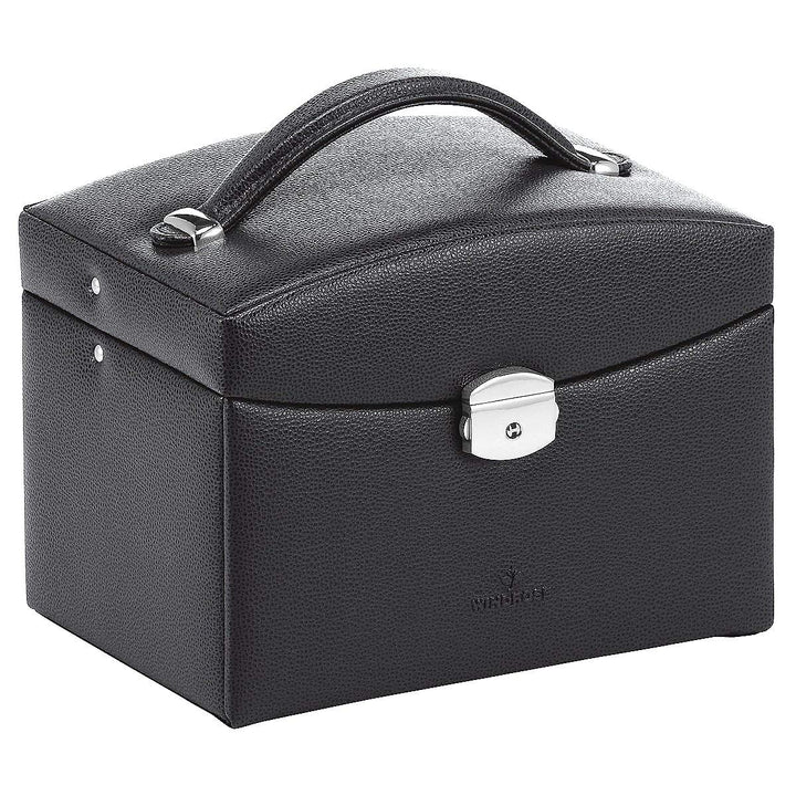 WINDROSE Beluga Schmuckkoffer 21,5 cm Leder 8 Schwarz, 8 Schwarz