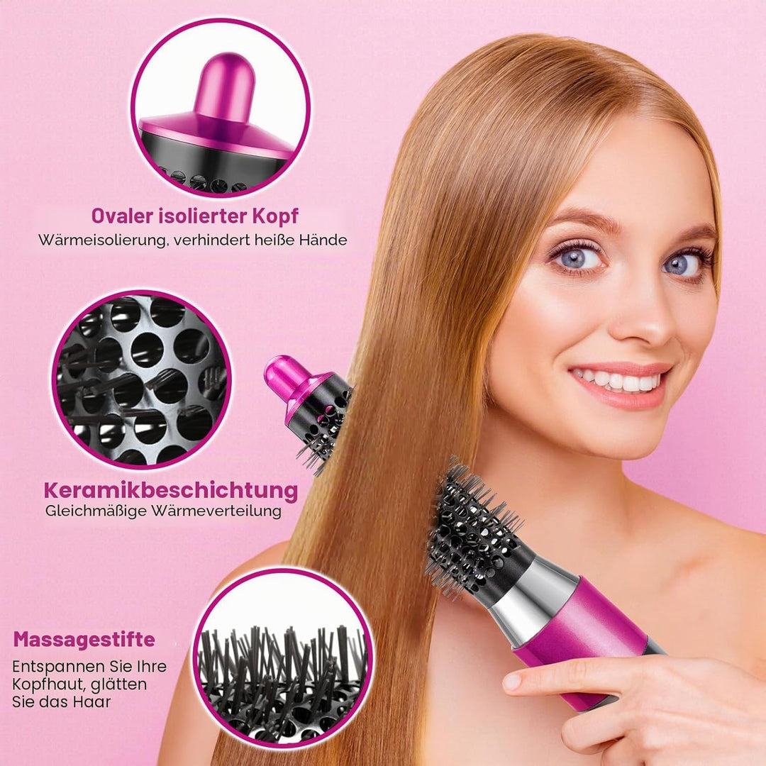 Chuancheng Kleiner runder Volumen-Bürstenaufsatz für Dyson Airwrap HS01/HS05 Haarstyler-Zubehör Rose