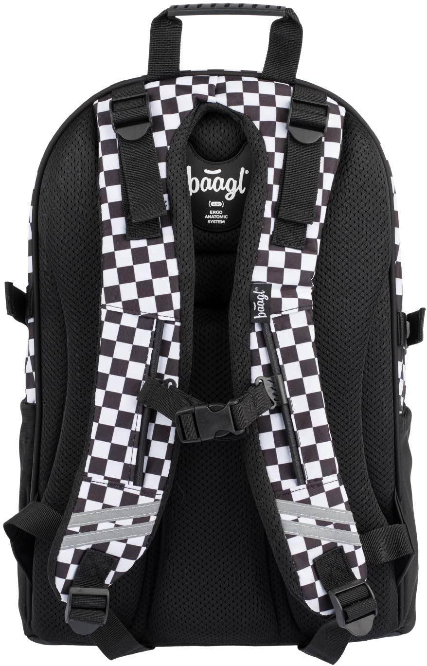 Baagl Schulrucksack Set Jungen Mädchen 3 Teilig, Schultasche ab 3. Klasse, Grundschule Ranzen mit Br