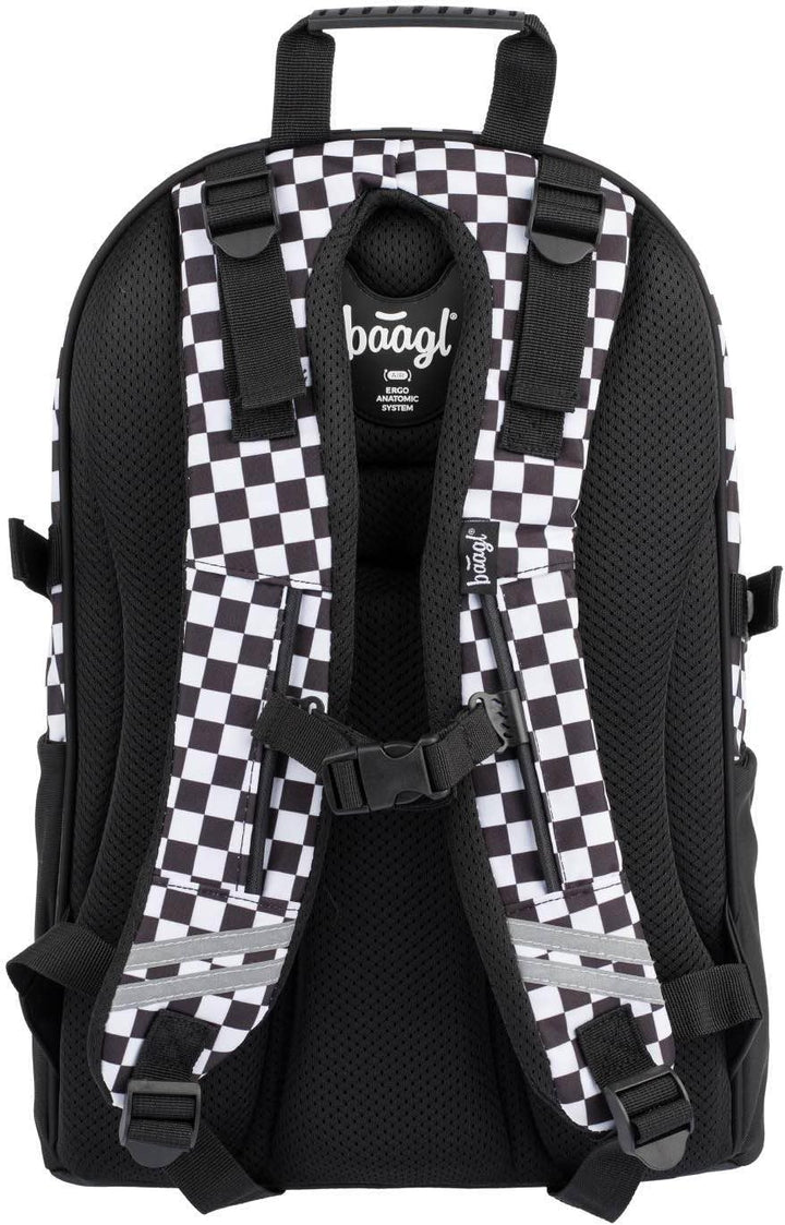 Baagl Schulrucksack Set Jungen Mädchen 3 Teilig, Schultasche ab 3. Klasse, Grundschule Ranzen mit Br