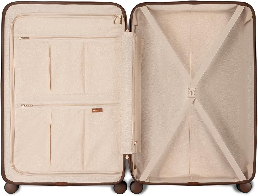 SUITSUIT Koffer Gross 76 cm - Hartschalen Reisekoffer mit Rollen - TSA-Schloss - 94 L - Fab Seventie